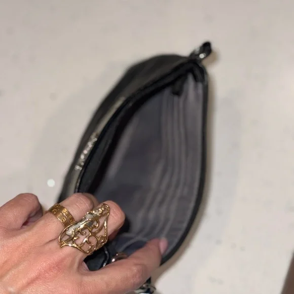 Coach Black Signature Wristlet Clutch - Picture 6 of 8